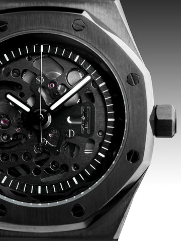 AP RoyalOak Stealth Featuring Black Full Skeleton Dial