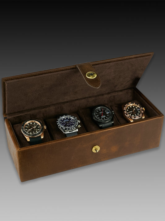 Genuine Leather Multi Storage Watch Box