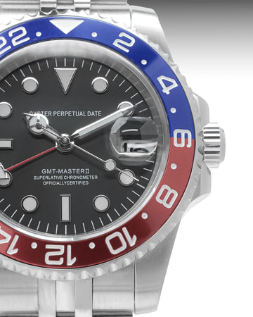 Pepsi GMT Featuring Red and Blue Bezel with Black Dial