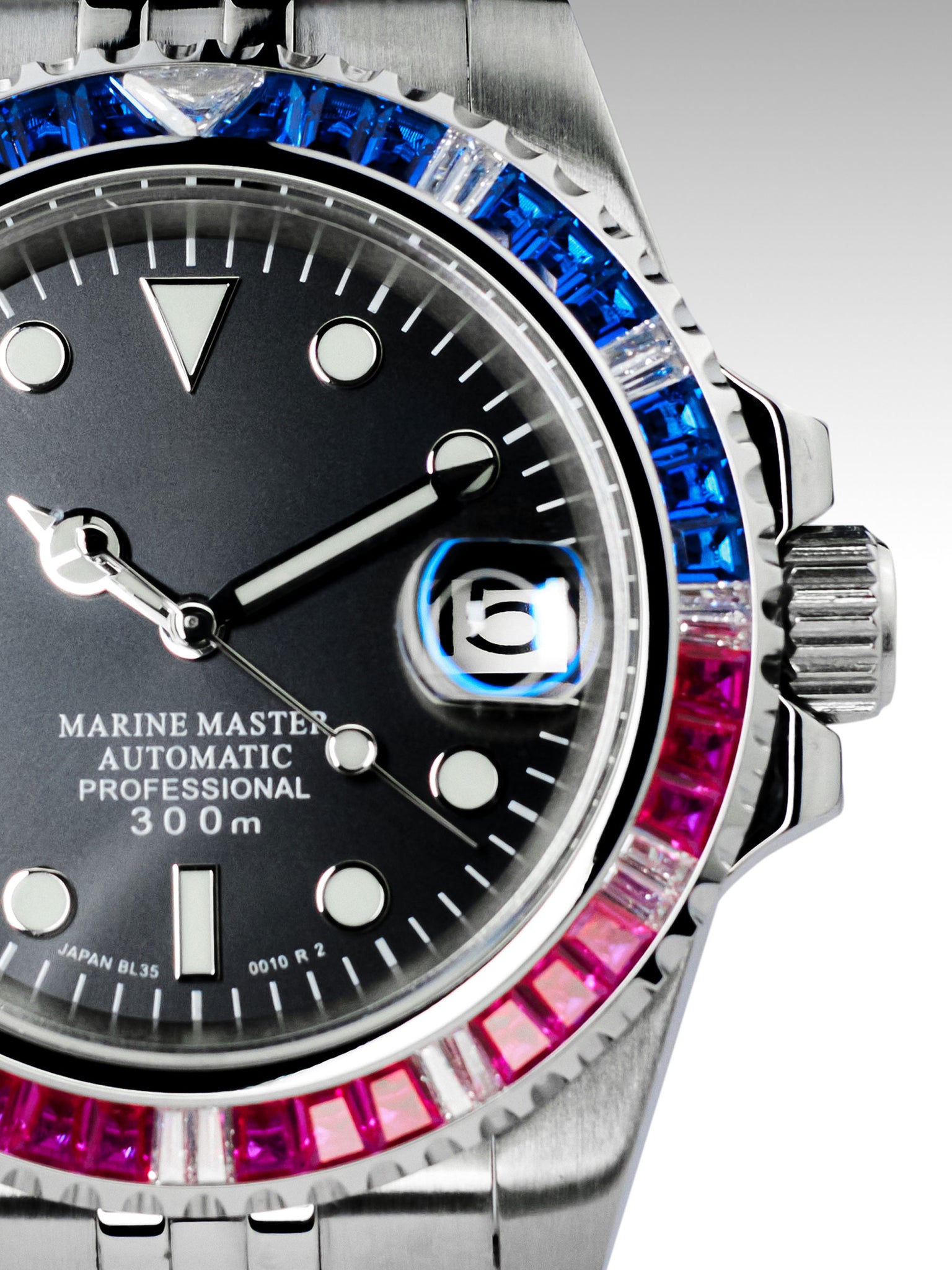 Sub Jewels Blue Red |Elegant Jubilee Bracelet - Stainless Steel
