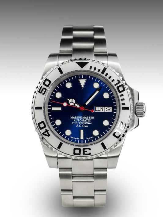 Yacht master Blue |  Stainless steel -  Silver Case