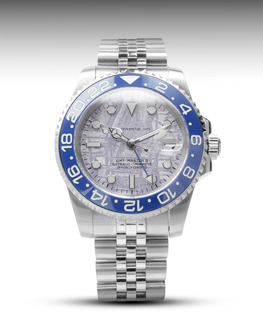 White Blue Meteorite GMT