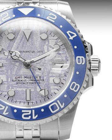 White Blue Meteorite GMT