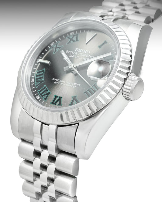 Datejust Wimbledon with Grey Roman Dial and Jubilee Bracelet