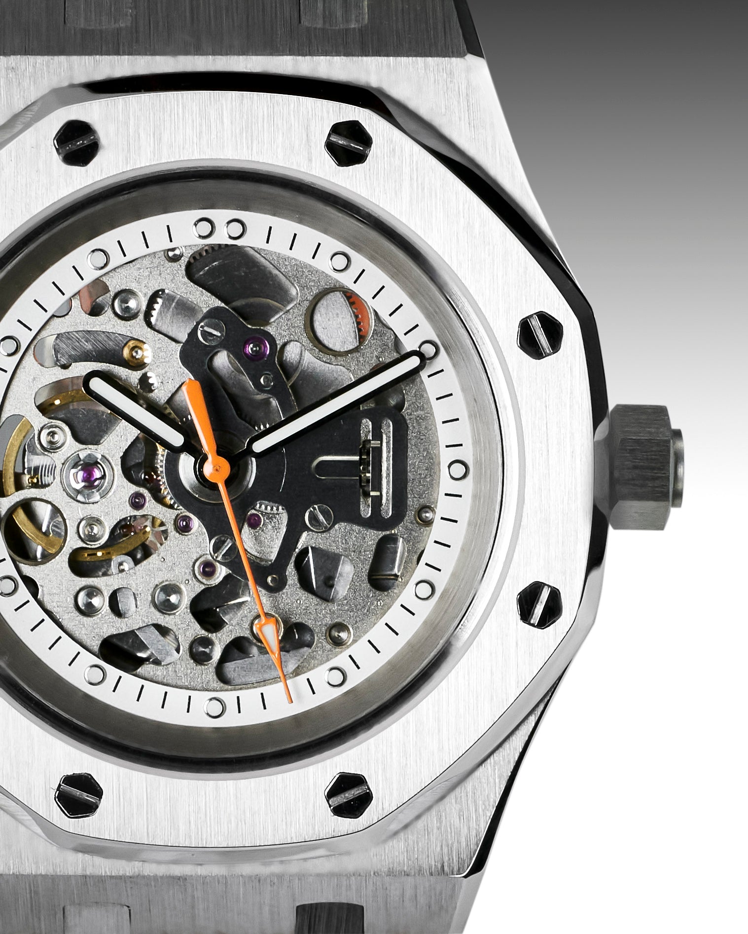 AP RoyalOak Skeleton Featuring Silver Full Skeleton Dial